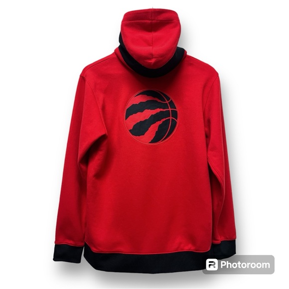 Toronto Raptors Nike Authentic Showtime Performance Full-Zip Hoodie Jacket Red - Picture 2 of 15